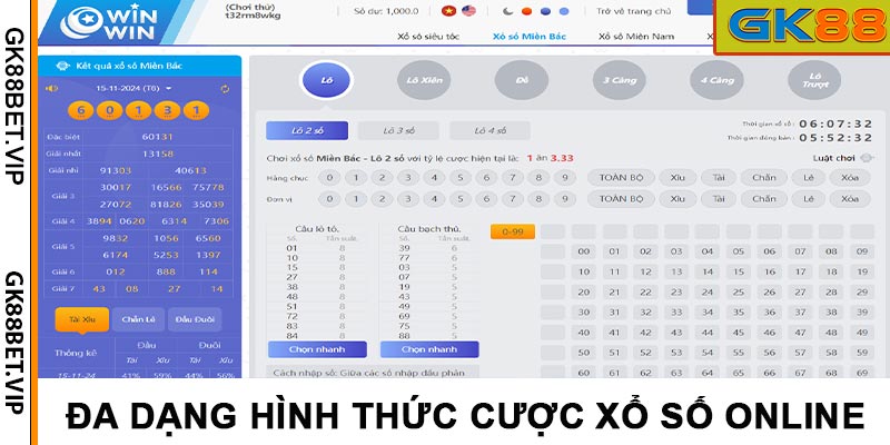 Đa dạng hình thức cá cược xổ số